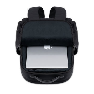 Sac à dos portable imperméable noir pour le travail