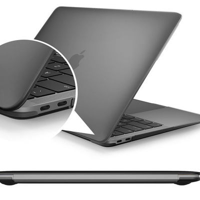 Macbook glacé boîtier en coque dure transparent flexible ultra mince