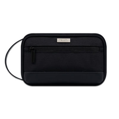 Un sac de rangement à double couche, un sac électronique noir.
